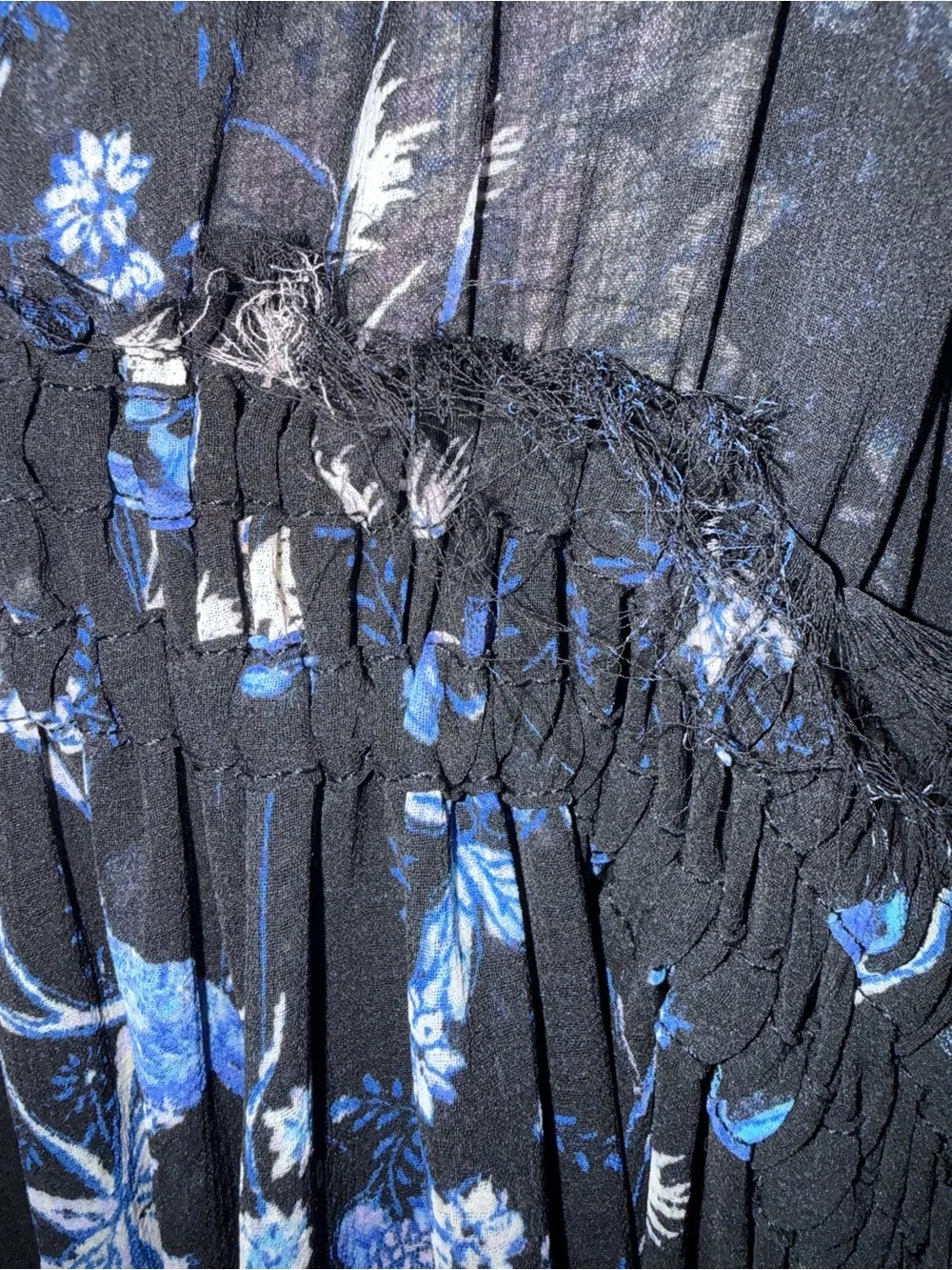 Free People Cherry Blossom Mini Dress in Black Combo- M - Picture 6 of 12